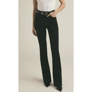 Favorite Daughter High Rise Black Valentina Kyoto Boot Leg Jeans Sz 27 NWT